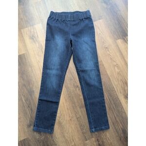 Soft Surroundings Jeans S Pull On Womens Dark Wash Comfort Waist Elastic Denim